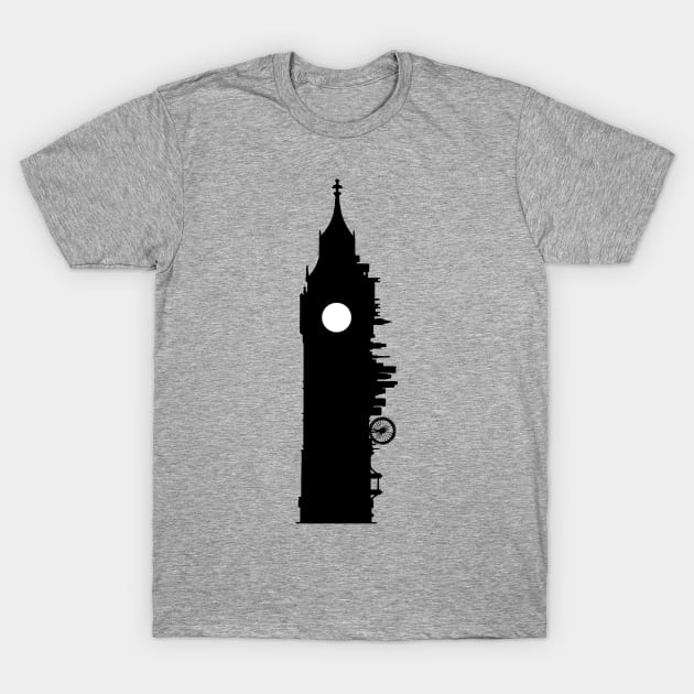 Big Ben London Skyline T-Shirt by LuisP96